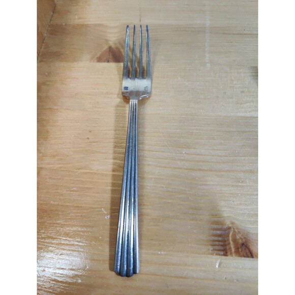 Sant Andrea Stainless Ridges Glossy Silverware Fork Flatware - Picture 1 of 4